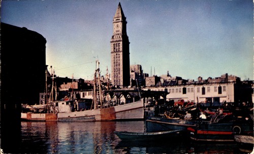 Boston harbor fishing fleet - harbor,
